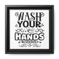 Wash Your Hands No, Seriously Canvas Bathroom Art