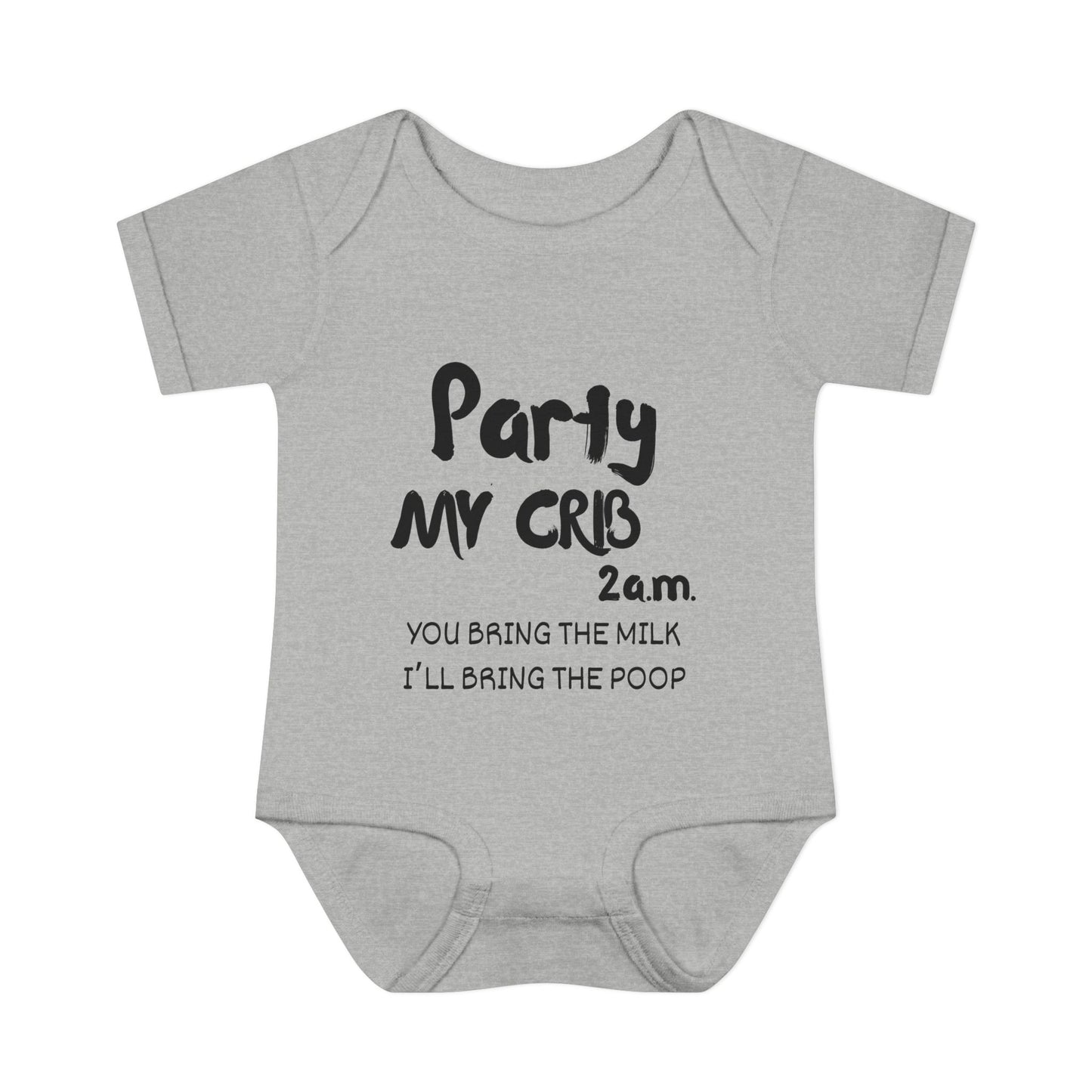 Party My Crib 2AM Infant Baby Rib Bodysuit
