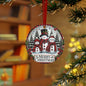 Merry Snowmen Trio Metal Ornament