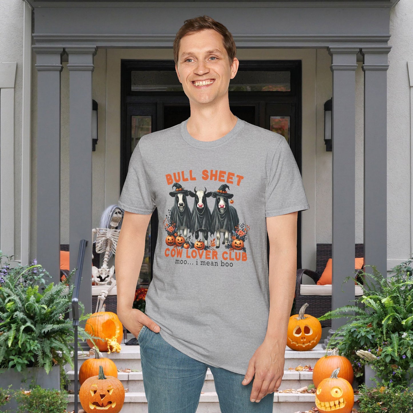 Bull Sheet Cow Lover Club Adult T-shirt