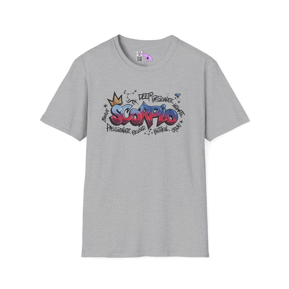 Scorpio Street Art Adult T-shirt