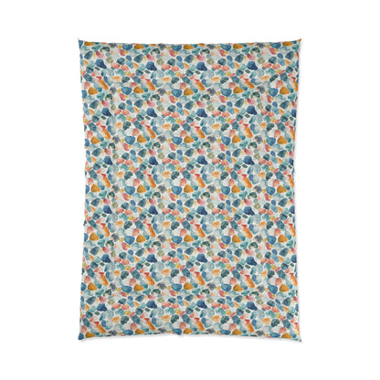 Watercolor Pebble Terrazzo Basic Bedding Set