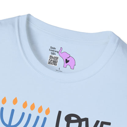 Hanukkah Love & Light 4 Adult T-shirt