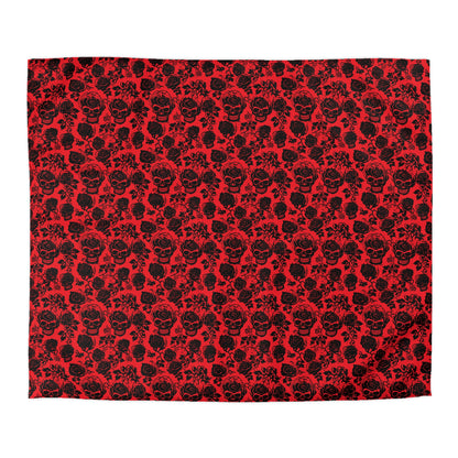 Crimson Masquerade Microfiber Duvet Cover