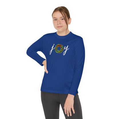 Joy w/Wreath Youth Long Sleeve Tee