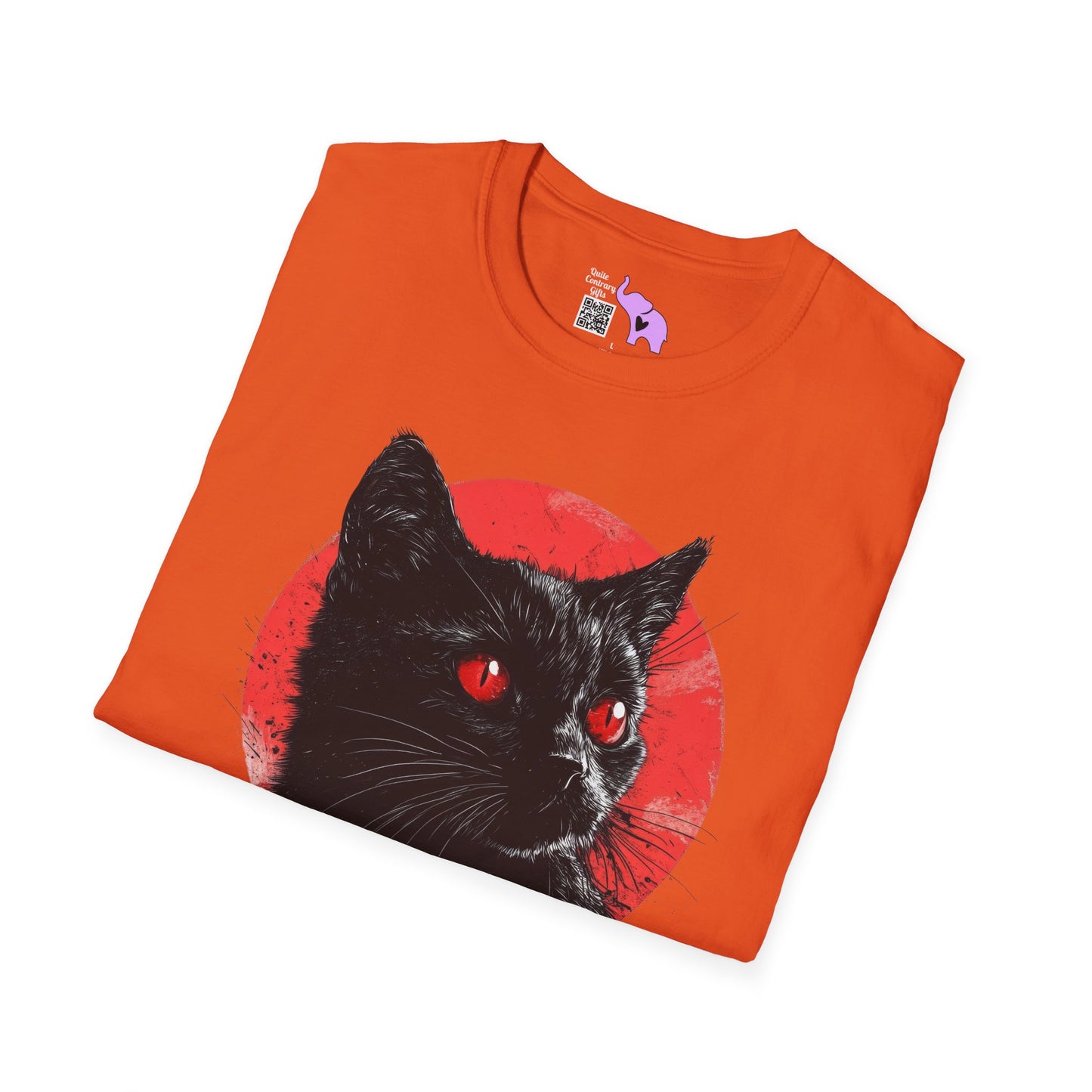 Black Cat Over Full Moon 2 Adult T-shirt