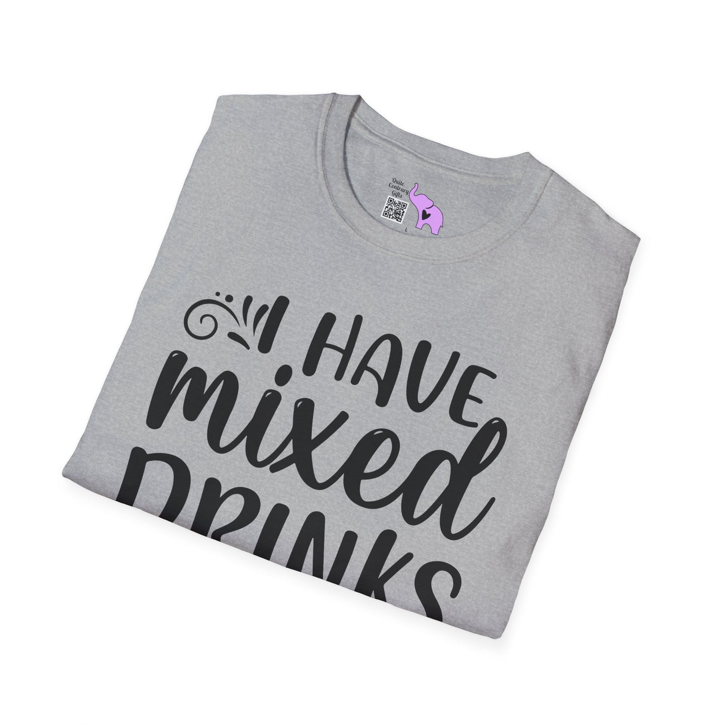 I Have Mixed Drinks About My Feelings Adult T-shirt