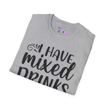 I Have Mixed Drinks About My Feelings Adult T-shirt