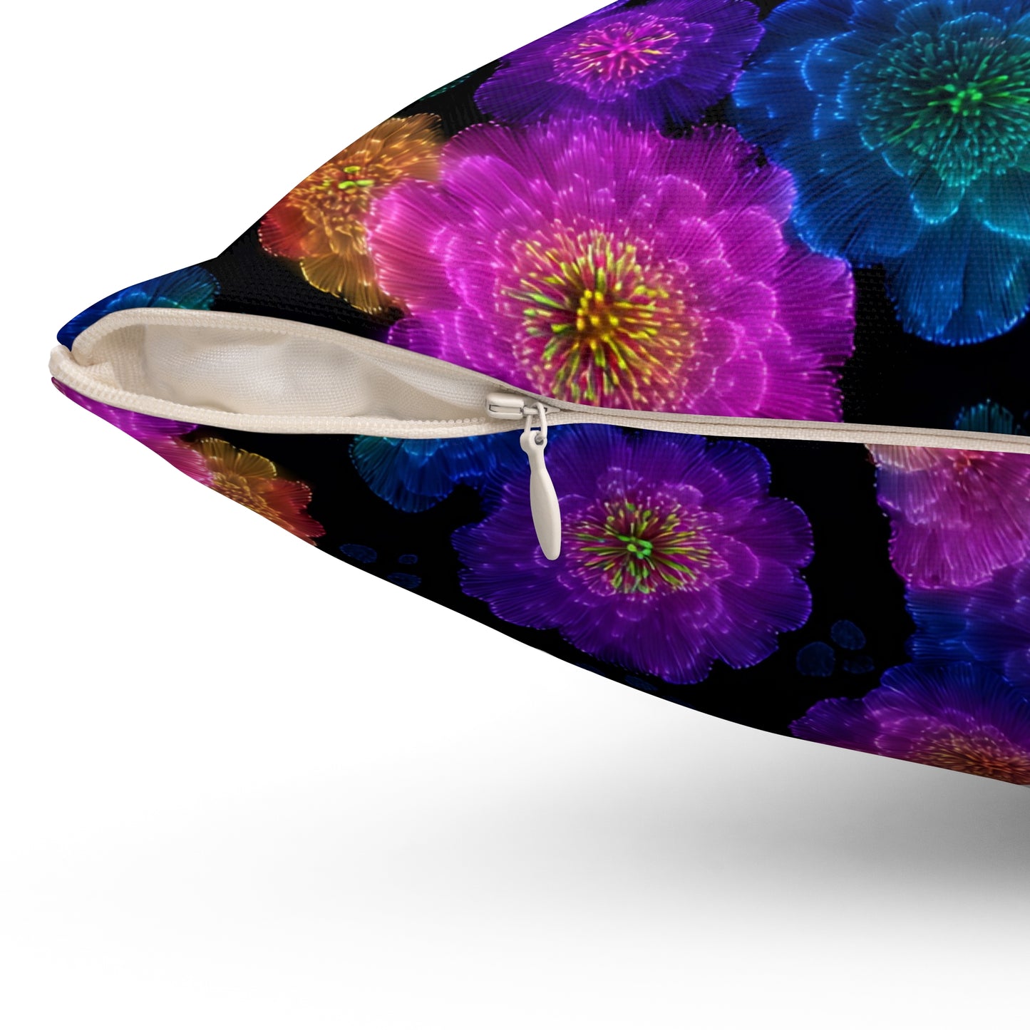 Luminous Carnations Throw Pillow