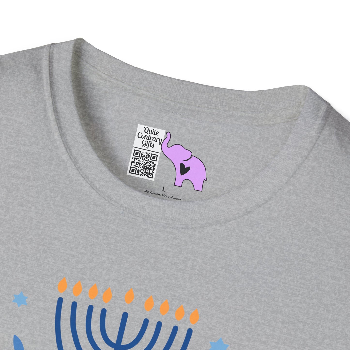 Hanukkah Wishing Peace & Light Adult T-shirt