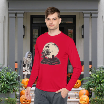 Halloween Grave Adult Long Sleeve Tee