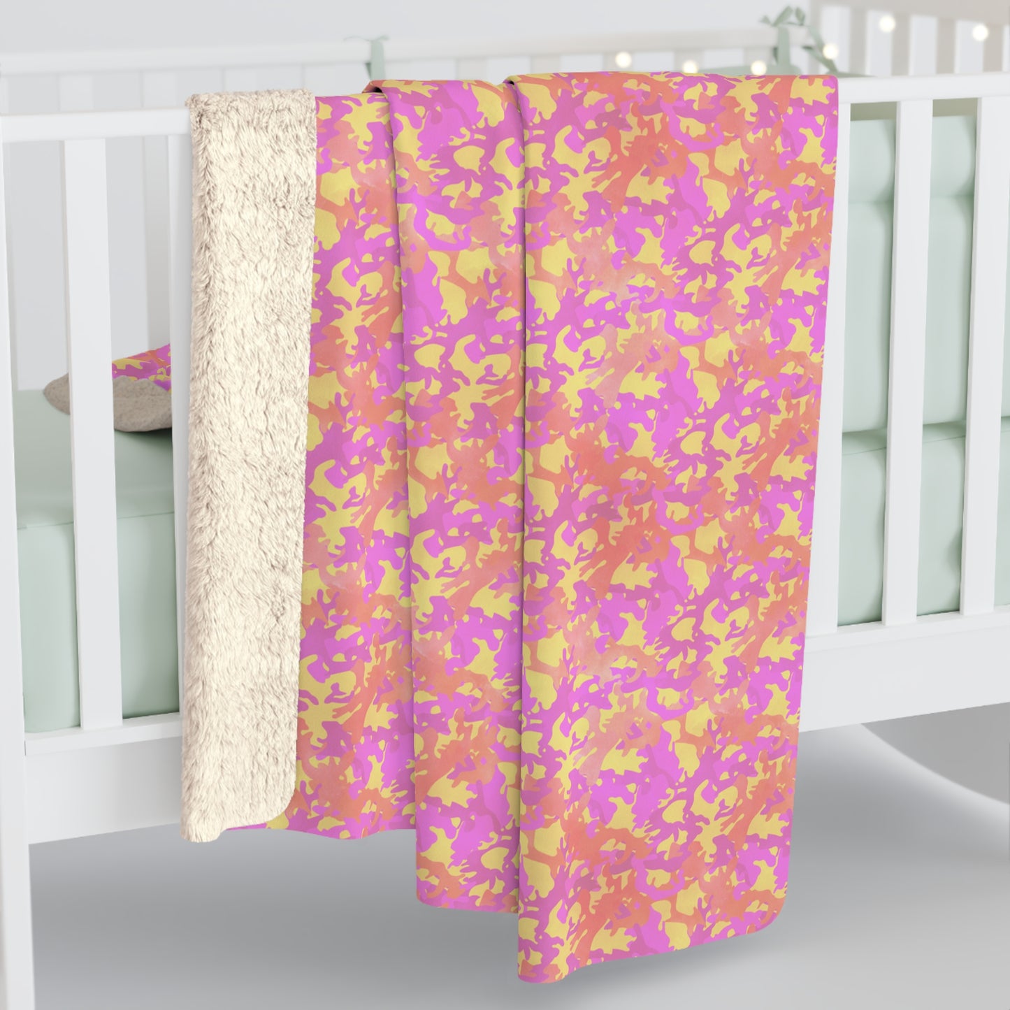 Sunset Sorbet Camo Fleece Blanket