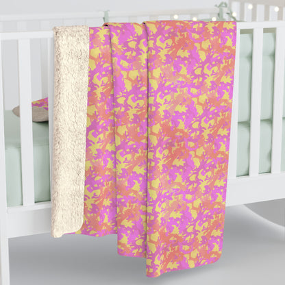 Sunset Sorbet Camo Fleece Blanket