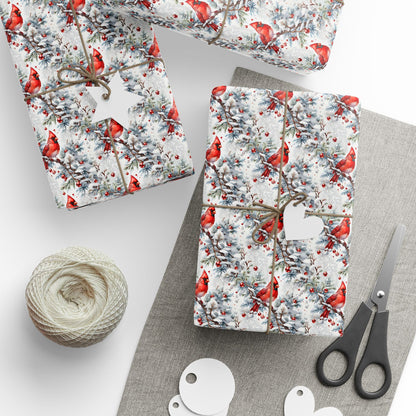 Crimson in the Snow Wrapping Paper
