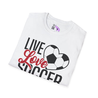 Live Love Soccer Adult T-shirt