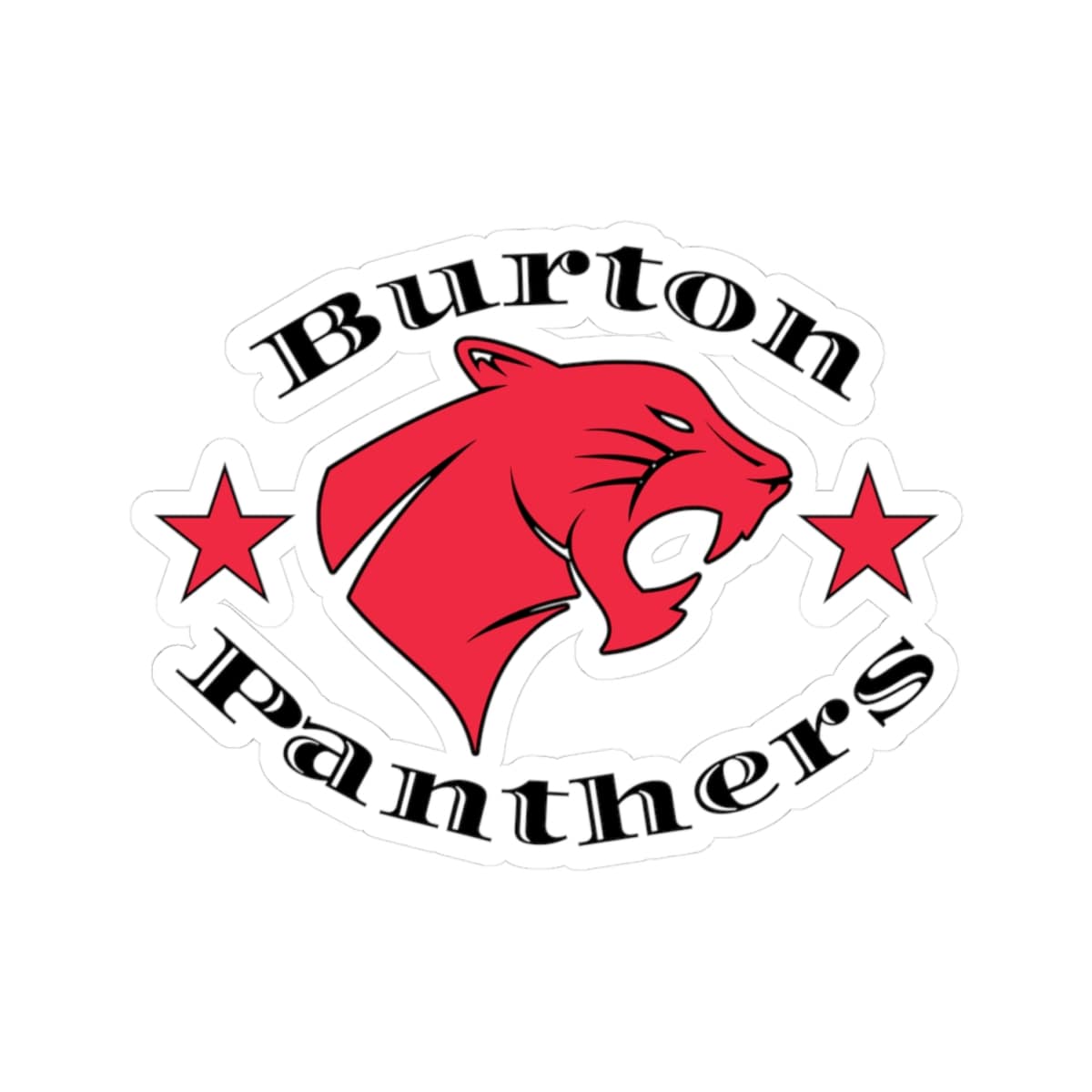 Burton Panthers Classic, Black Kiss-Cut Decal
