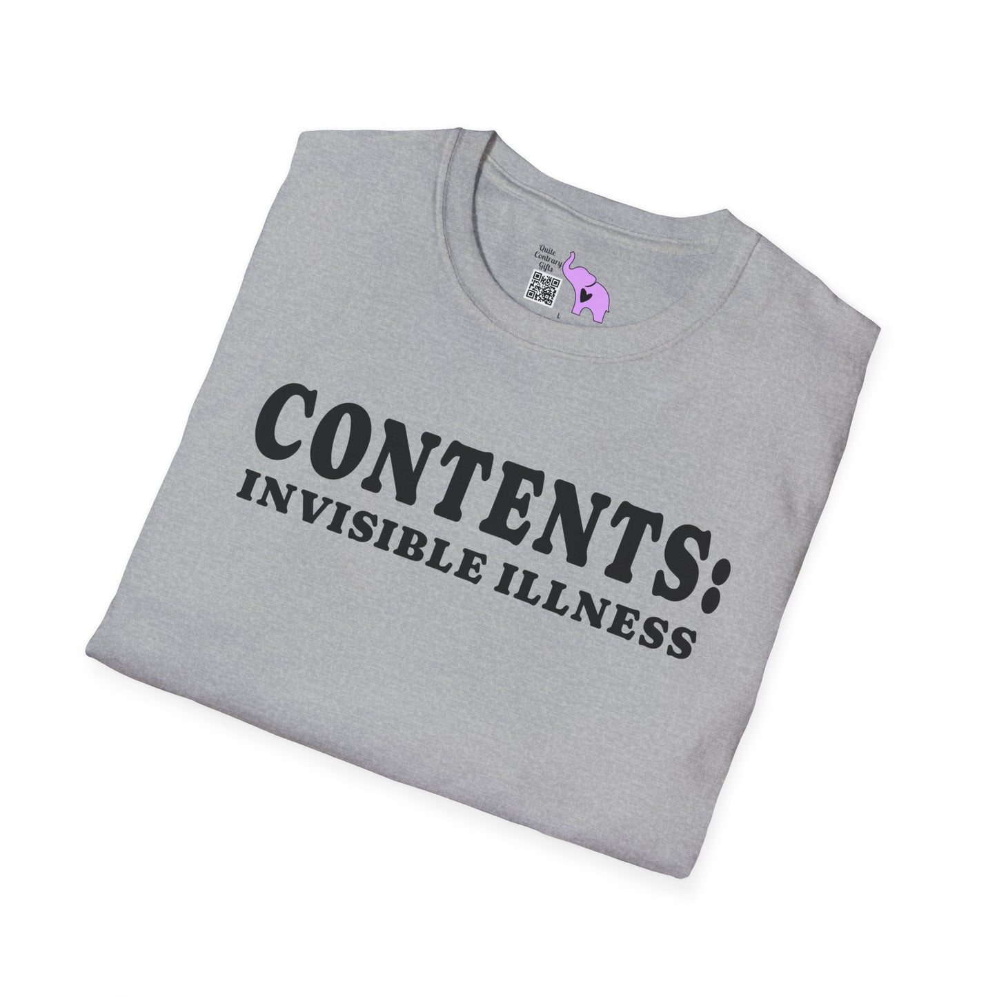 Contents: Invisible Illness Adult T-shirt