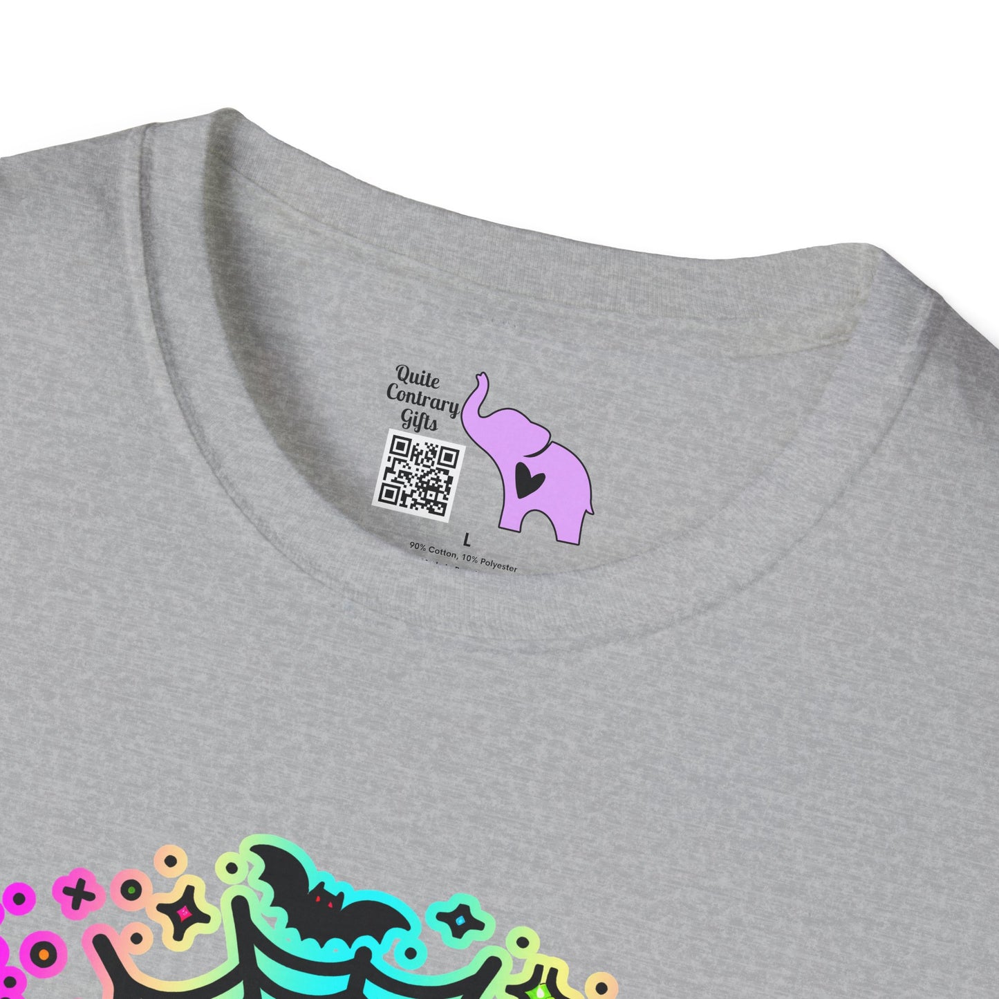 Neon Boo Adult T-shirt