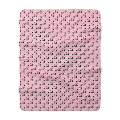 Siamese Charm – Pink Whisper Fleece Blanket