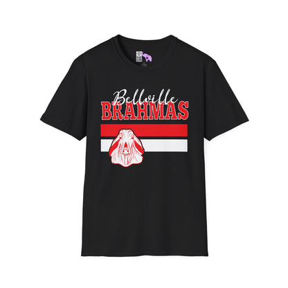 Ballville Brahmas w/Mascot & Stripes Adult T-shirt
