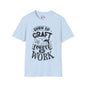 Born To Craft Forced To Work Adult T-shirt