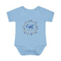 Blue Milestone Wreath Onesie-Eight Months