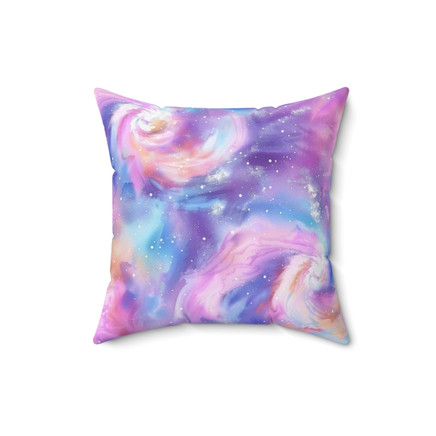 Pastel Cloud Color Swirl Throw Pillow