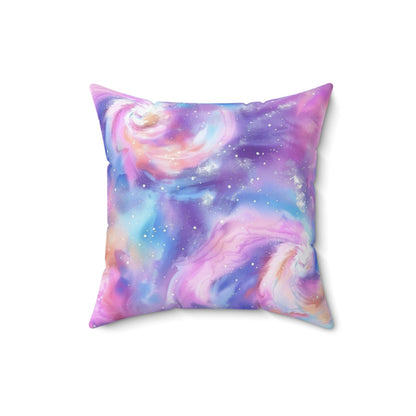 Pastel Cloud Color Swirl Throw Pillow