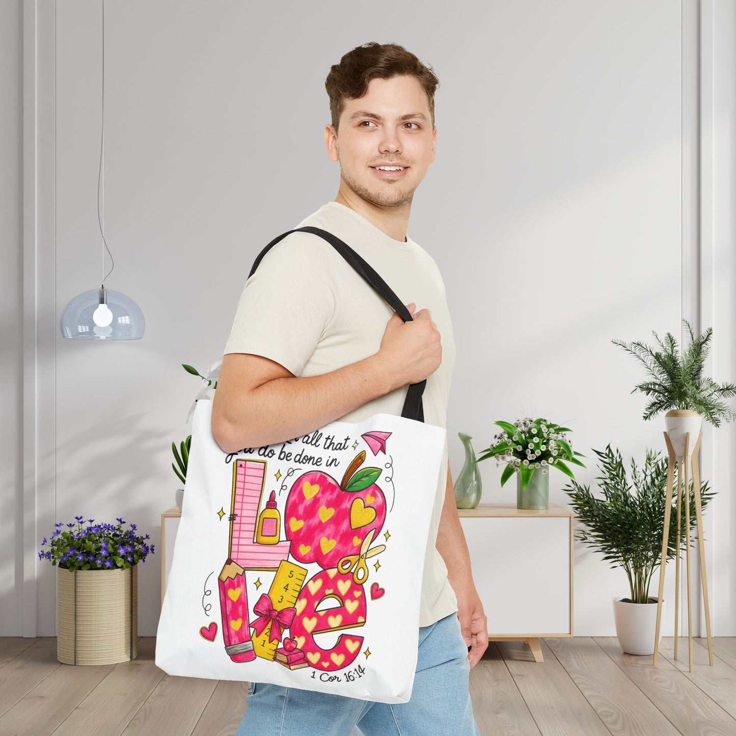 Let Everything You Do Be Done In Love Canvas Tote Bag