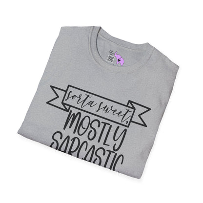 Sorta Sweet Mostly Sarcastic Adult T-shirt