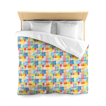 Mosaic Meadows Microfiber Duvet Cover