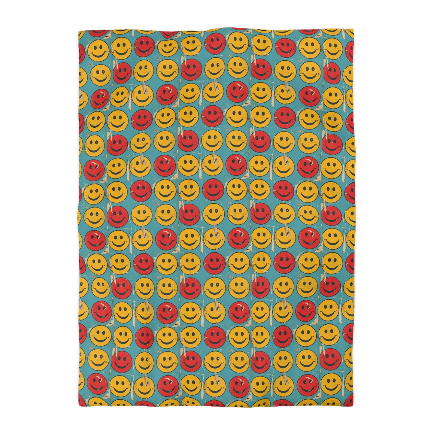 Retro Grins Microfiber Duvet Cover