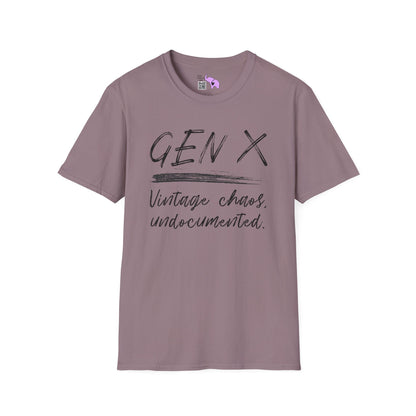 Gen X Vintage Chaos, Undocumented Adult T-shirt