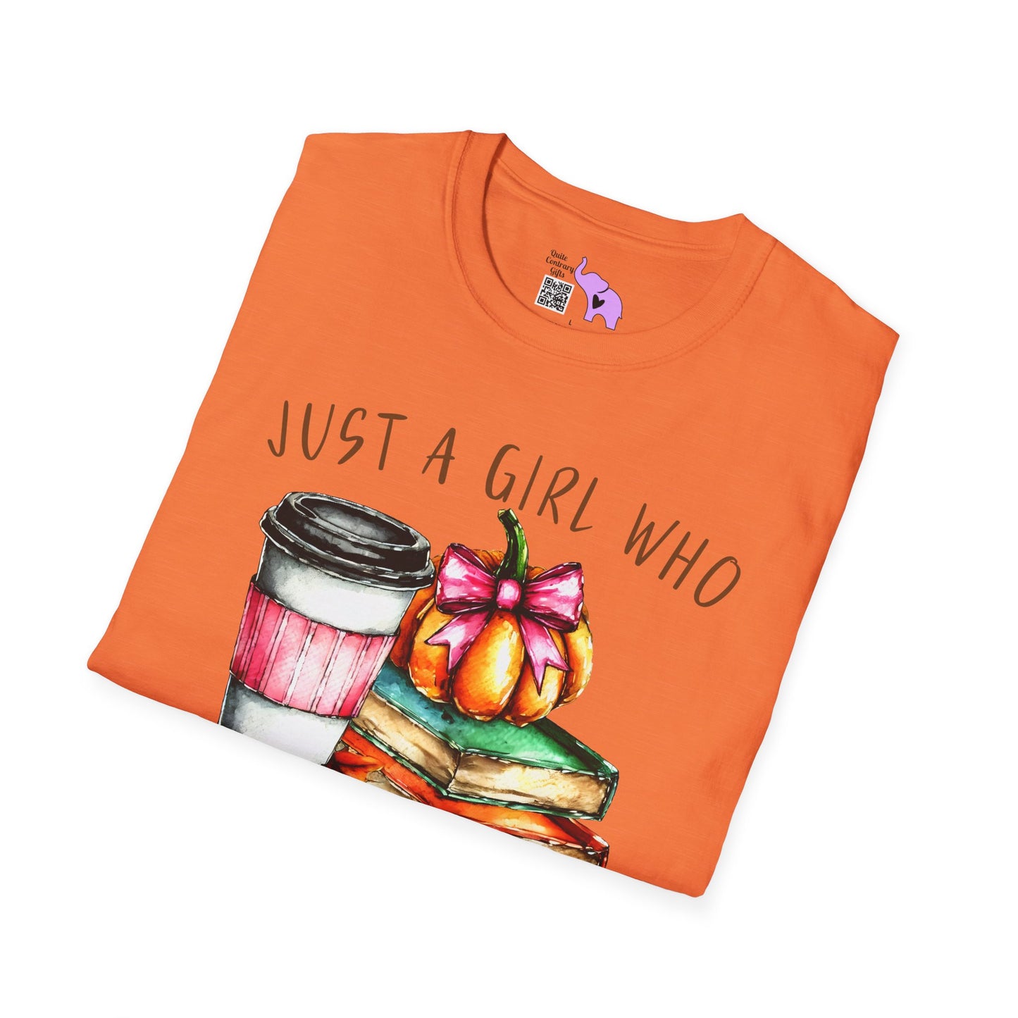 Just A Girl Who Loves Fall Adult T-shirt