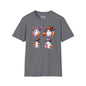 Cute Ghosts w/Pumpkins Adult T-shirt