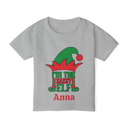 I'm The Sassy Elf Personalized Heavy Cotton™ Toddler T-shirt