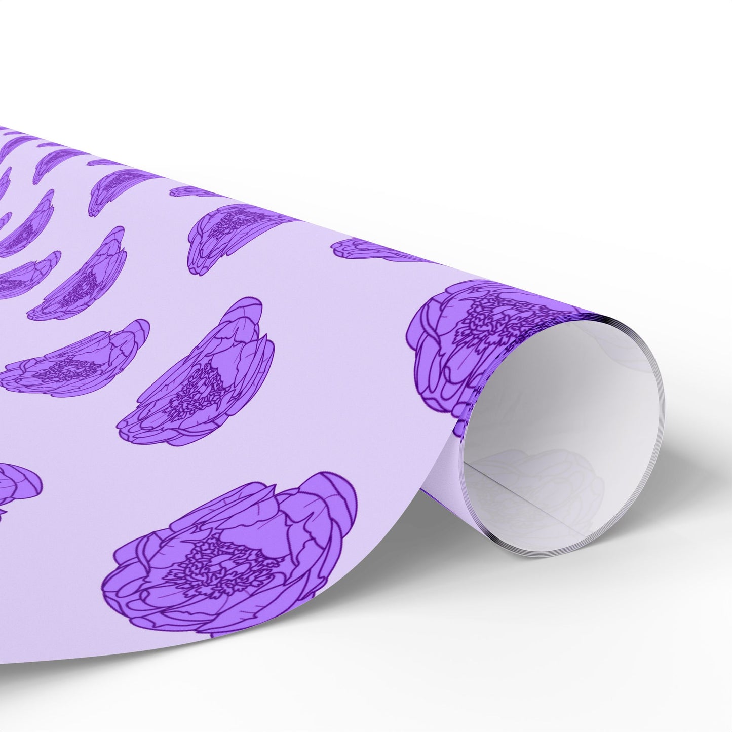 Lilac Mist Peonies Wrapping Paper