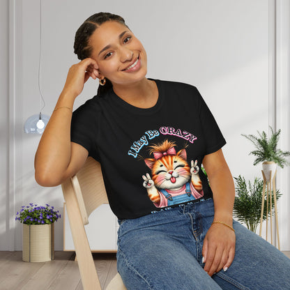 I May Be Crazy But Far Better Than Stupid Adult T-shirt