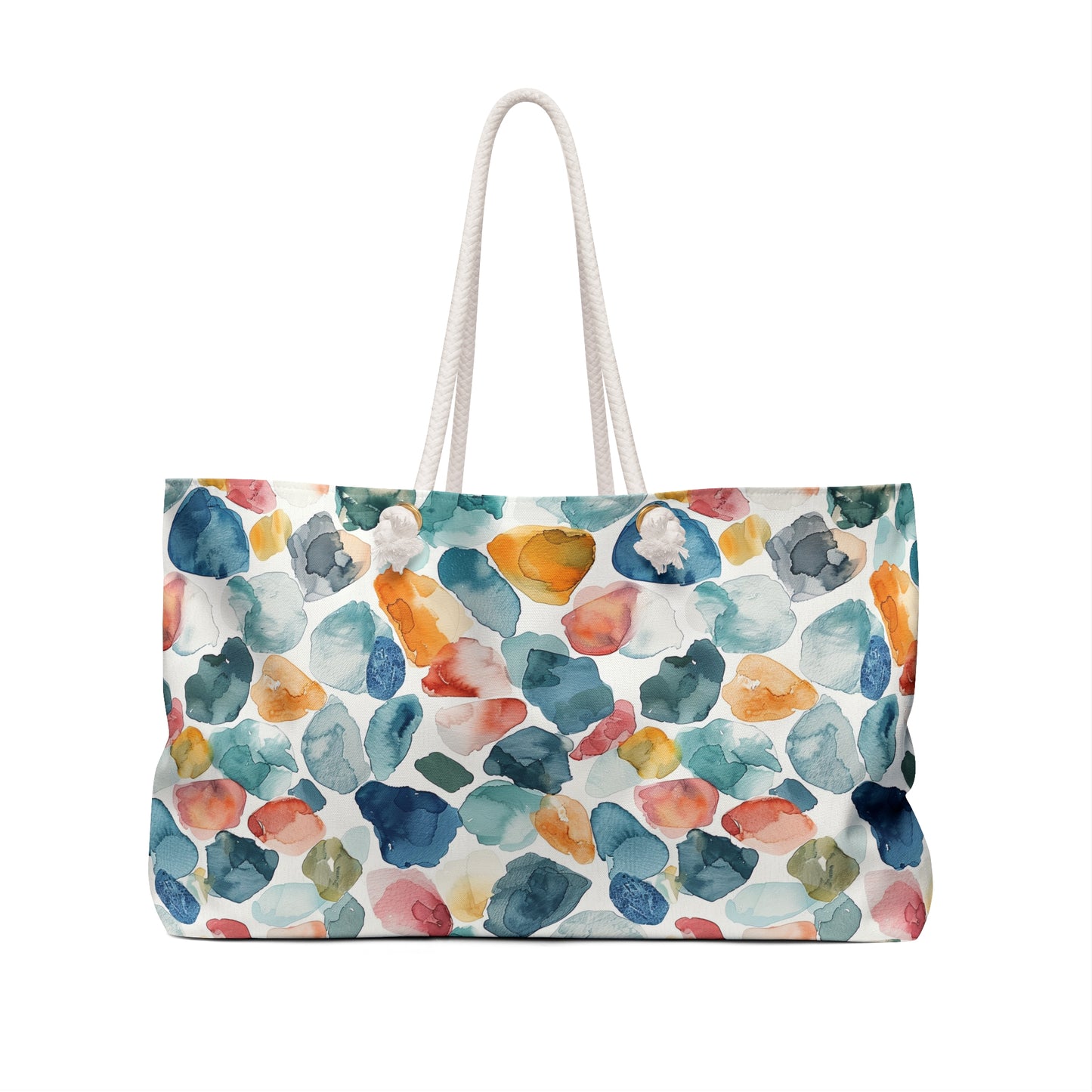 Watercolor Pebble Terrazzo Weekender Bag