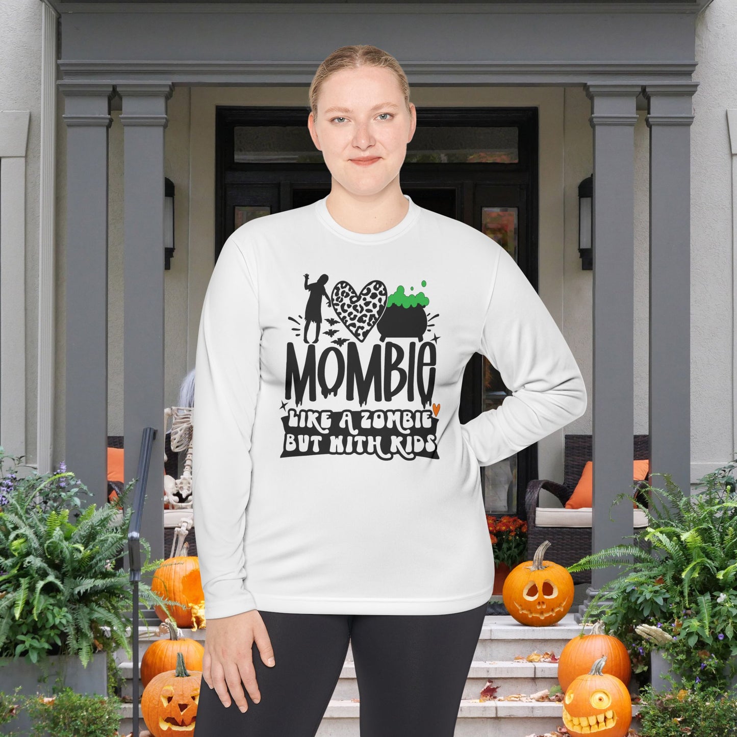 Mombie Like A Zombie But With Kids Adult Long Sleeve Tee