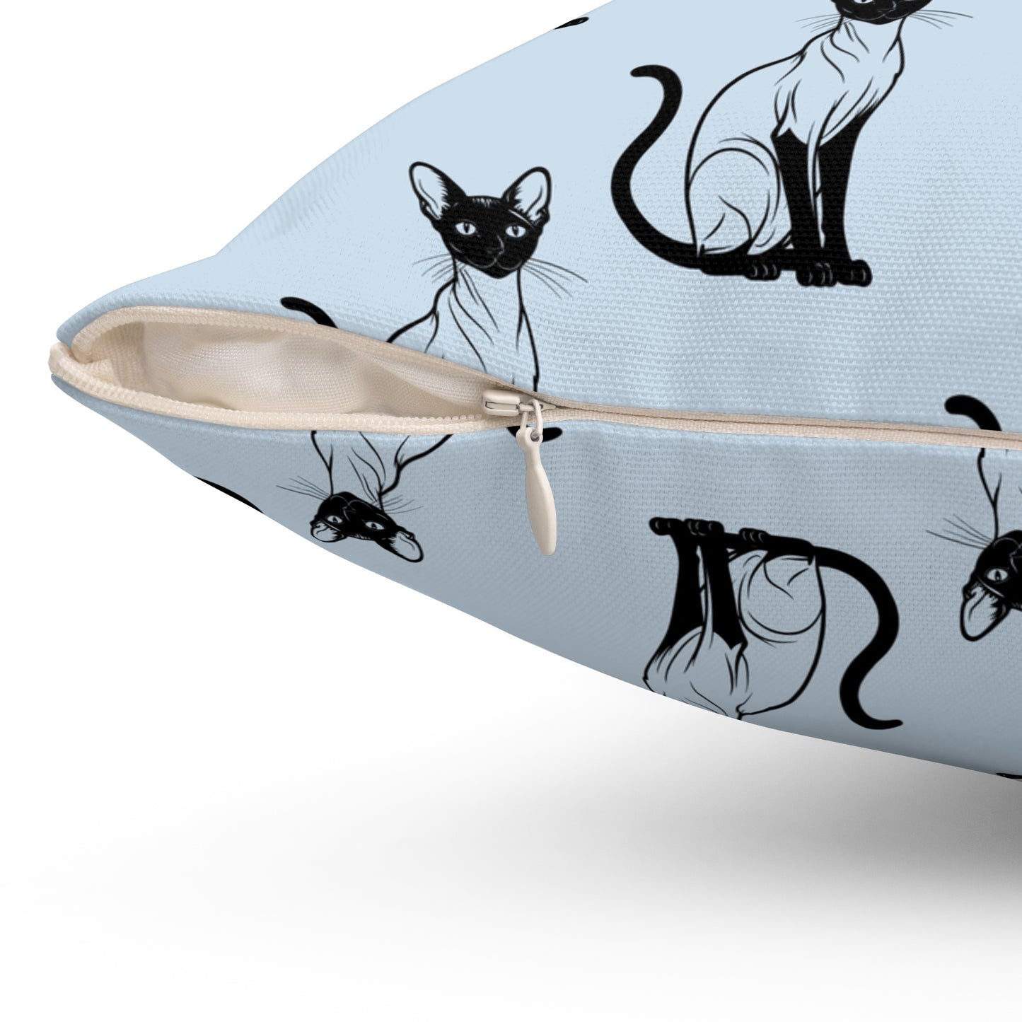 Siamese Charm – Ocean Breeze Throw Pillow