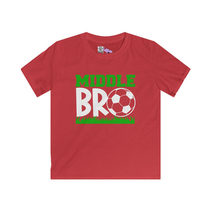 Middle Bro (Soccer Ball) Youth Softstyle Tee