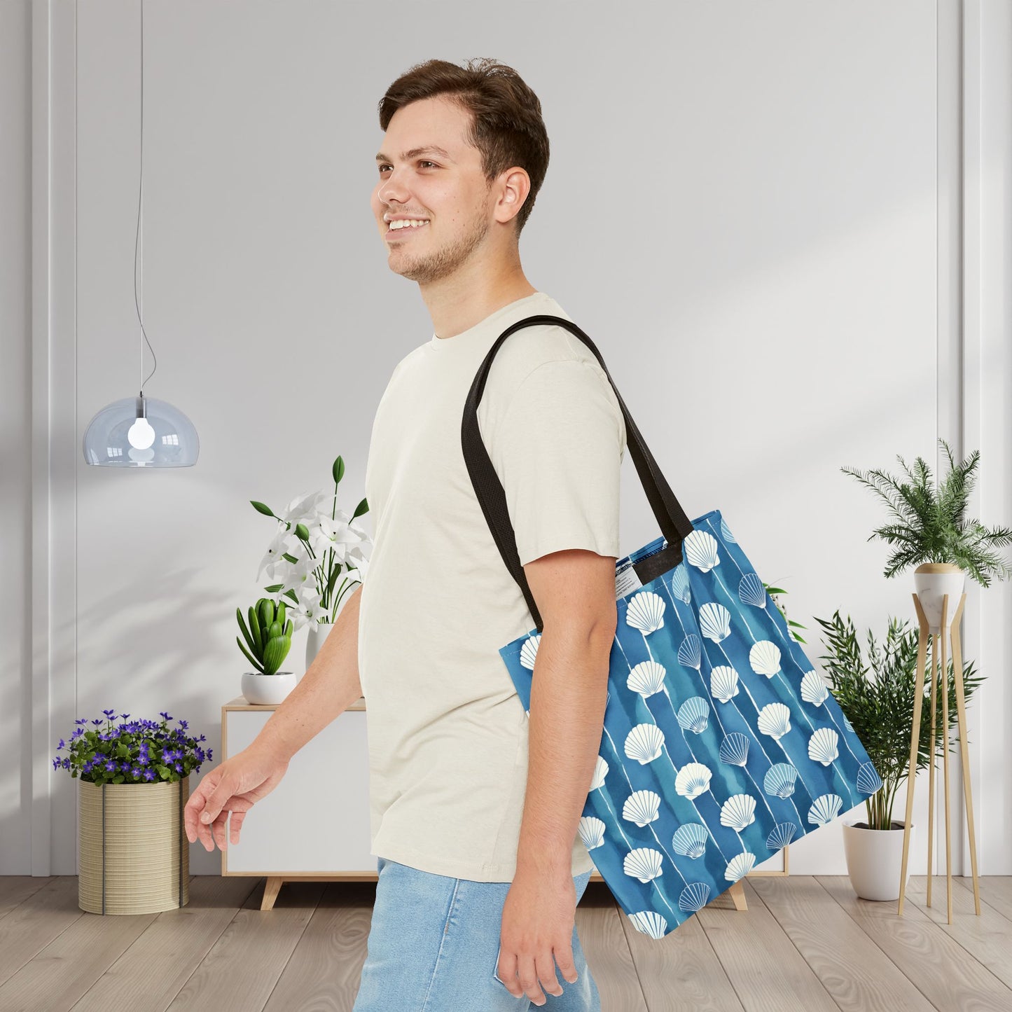 Oceanline Shells Canvas Tote Bag