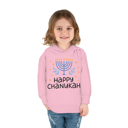 Happy Chanukah Toddler Pullover Fleece Hoodie