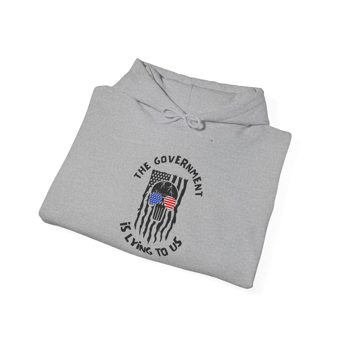 The Government is Lying To Us Skull Heavy Blend™ Hooded Sweatshirt