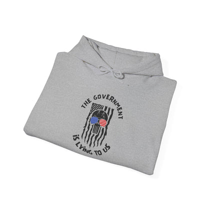 The Government is Lying To Us Skull Heavy Blend™ Hooded Sweatshirt