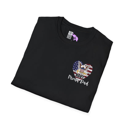 Proud Dad of Sailor US Navy Daughter Adult T-shirt