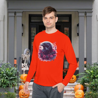 Halloween Crows Adult Long Sleeve Tee