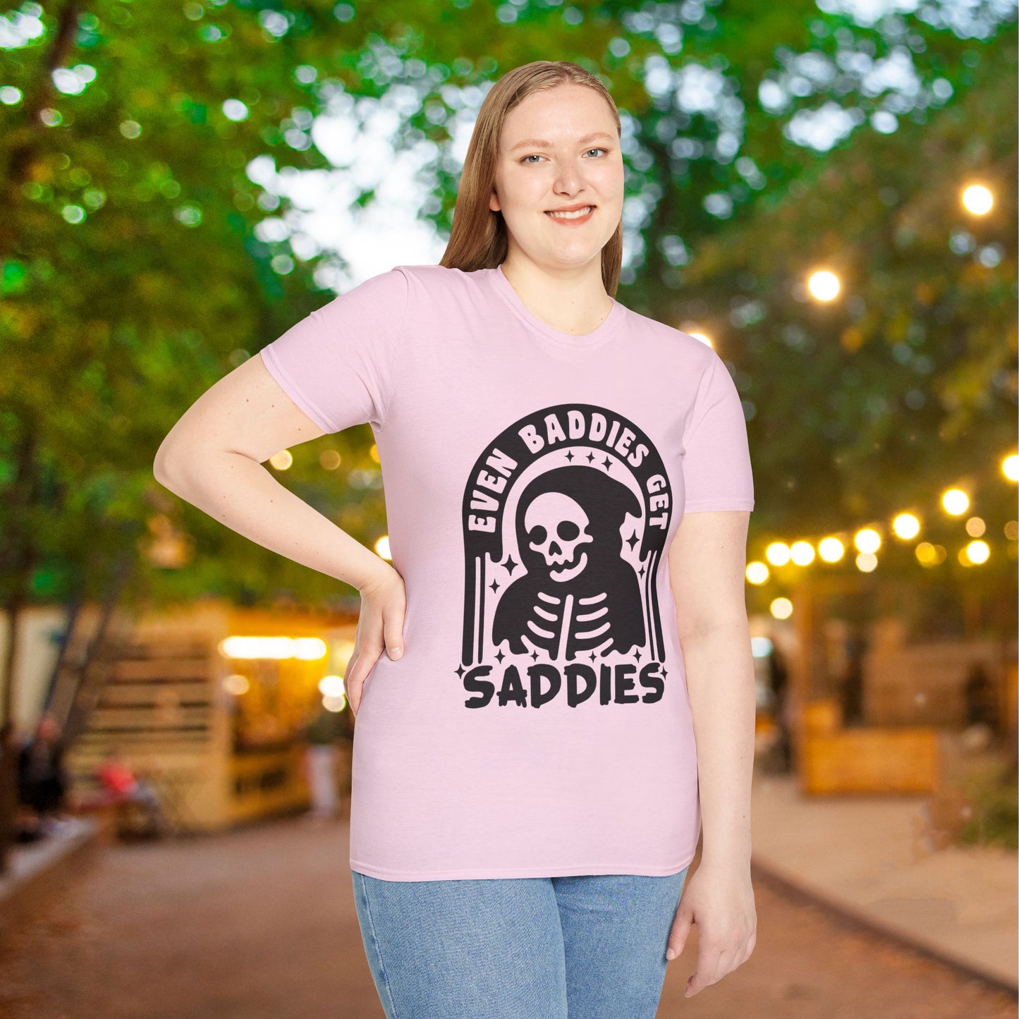 Even Baddies Get Saddies Adult T-shirt