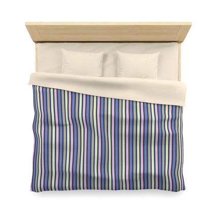 Earthy Stripes Microfiber Duvet Cover